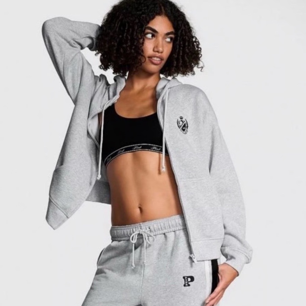 PINK Victoria's Secret Heather Gray Hoodie